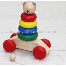 Holzpuppe Regenbogen Stapler pädagogischen Spielzeug Verteiler